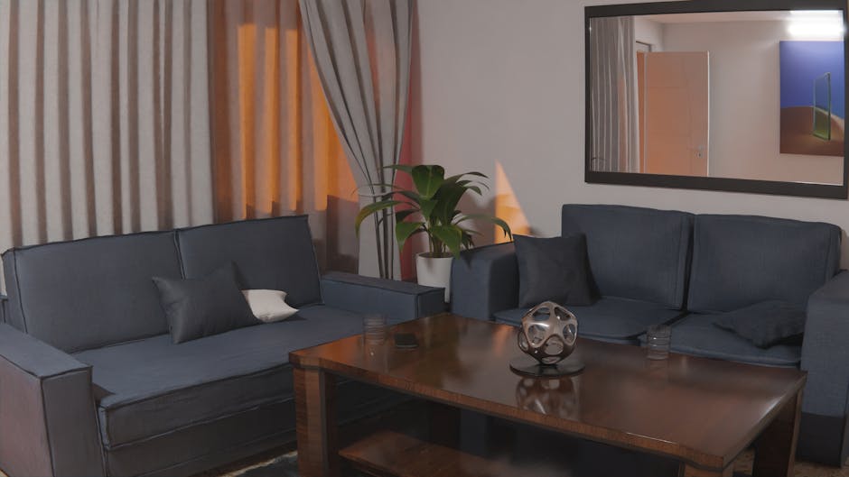 Professional leather lounge interior